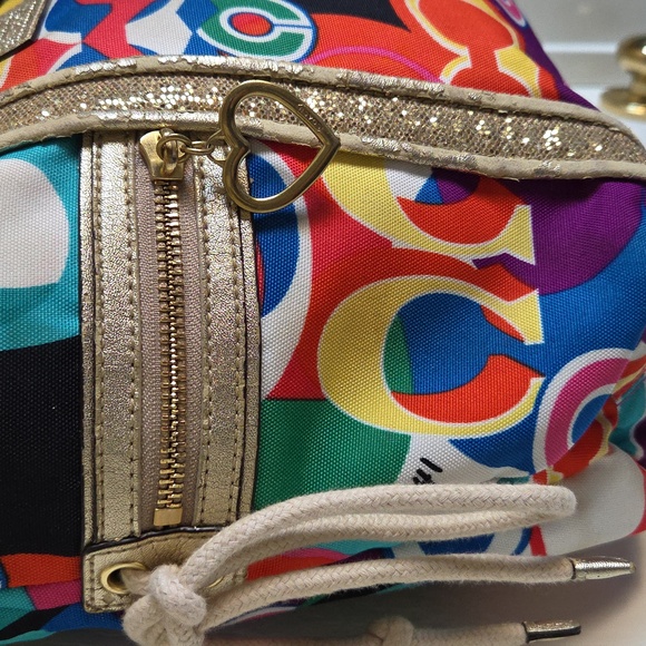 Coach Poppy Multicolor Spotlight Crossbody Glam C Signature - Picture 13 of 16